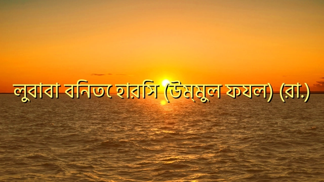 লুবাবা বিনতে হারিস (উম্মুল ফযল) (রা.)
